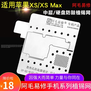 适用苹果XS/XS MAX/中层/中框/硬盘/植锡网/主板中层钢网阿毛易修