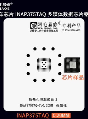 汽车芯片 INAP375TAQ 显示器视频音频数据传输IC刮锡膏植锡网钢网