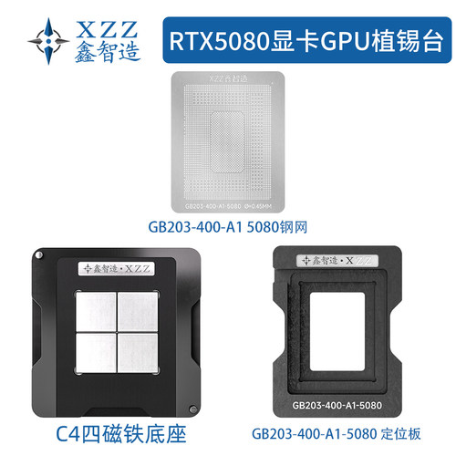 RTX5080显卡核心GPU植球台钢网