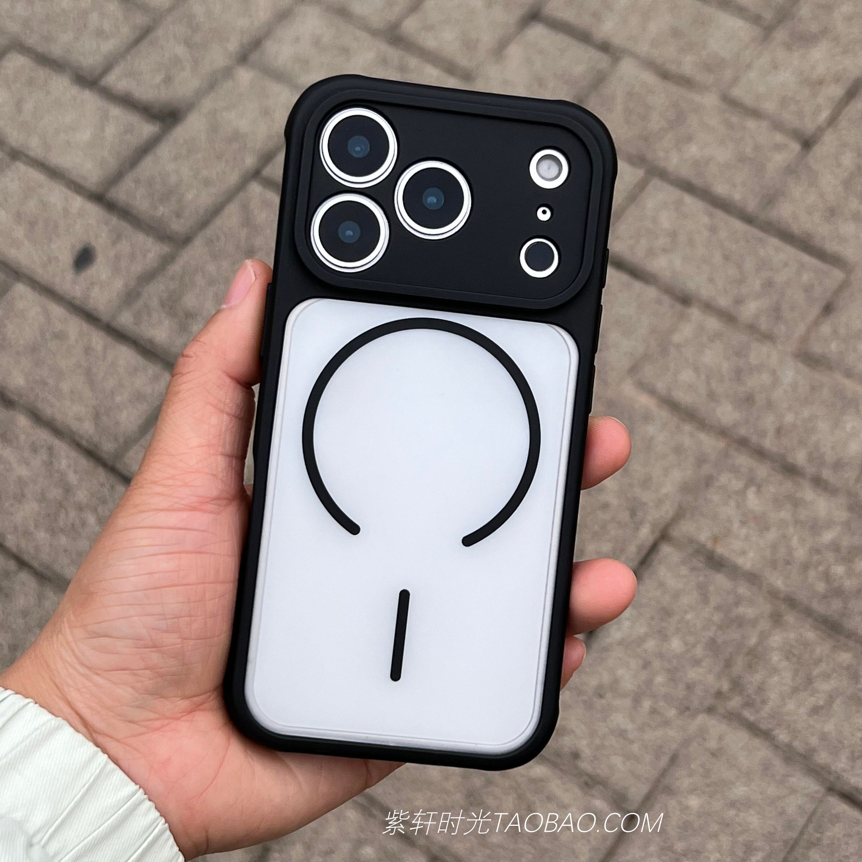 细圈磁吸散热透气适用小米17promax手机壳15/14pro黑边透白15pro磨砂防指纹17全包镜头气囊防摔亚克力Magsafe