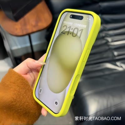 「紫轩时光」小众绿色适用vivoS60/S50手机壳X300S液态硅胶X200PRO厚实mini防摔X100大孔Ultra高级感耐脏S30