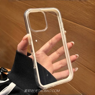 可放拍立得照片透明二合一适用vivoiQOOZ10Turbo手机壳neo10pro+杏色Z9白色neo8双层6se撞色边框Z7防摔neo5女