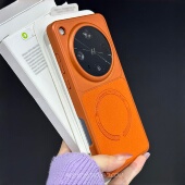 极简美学高级感超薄磁吸荔枝纹适用OPPOFindx8ultra手机壳Findx8无线充电X8s 轻奢X9高档X8pro素皮纹电镀硬壳