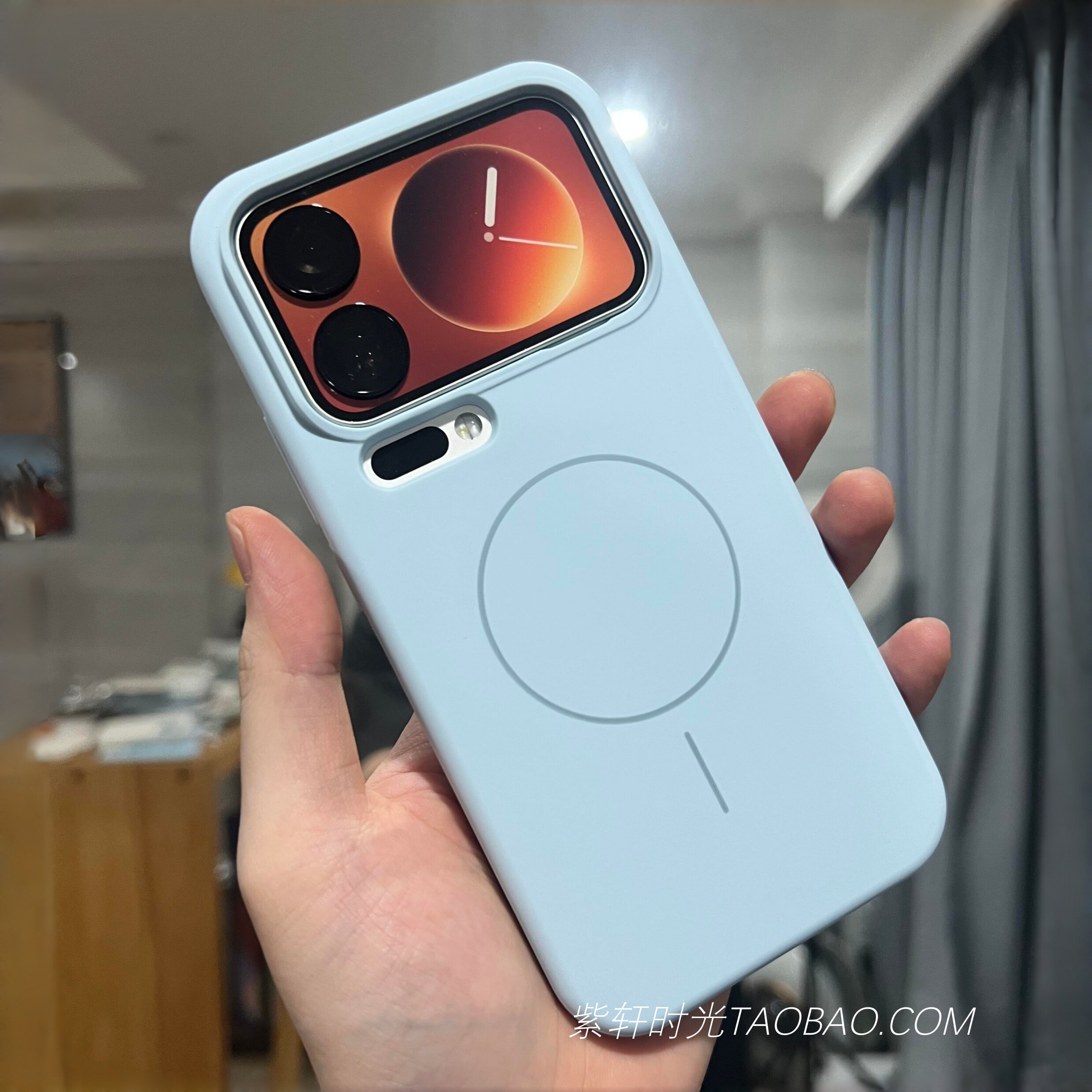 不挡镜头广角磁吸液态硅胶适用小米17promax手机壳xiaomi17pm高级感15pro奶蓝色14pro磨砂抗指纹15ultra大孔