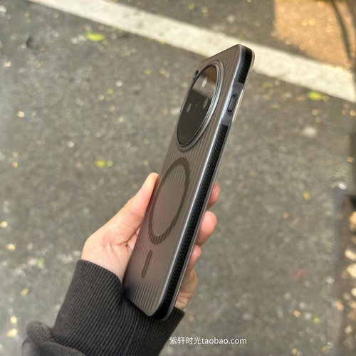 黑色防滑条纹瓦楞磁吸壳适用OPPOFindx8Ultra手机壳X9pro肤感硬壳Reno14电镀按键13pro磨砂防指纹男女保护套