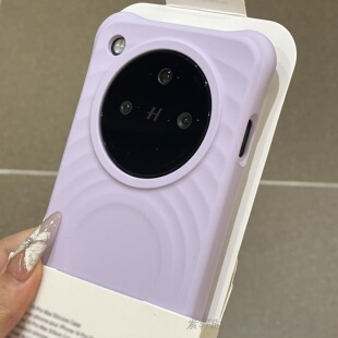 C家同款波漾磁吸液态硅胶适用OPPOFindx8手机壳小米15浅紫色14亲肤手感13软糯耐脏抗黄大孔加厚四角气囊防摔
