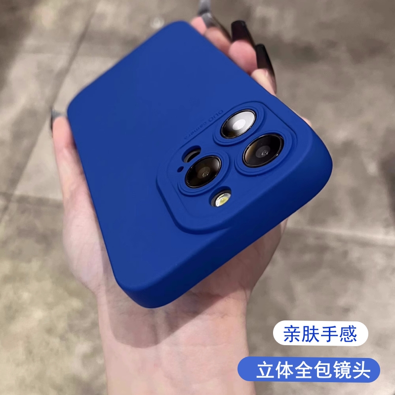 高级感克莱因蓝色适用华为nova13/12手机壳7se小众6/5i简约11纯色10畅享20pro硅胶P30软壳z全包P40防摔9s耐脏