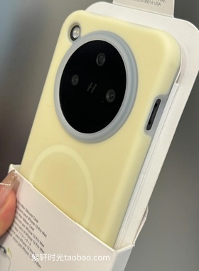 婴儿奶黄色磁吸壳适用vivoX200s手机壳X200Ultra液态硅胶iQOO13多巴胺12纯色Z10Turbo全包Z9防摔neo9/10软壳