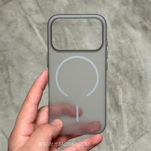 透钛灰色高级感轻奢细环磁吸适用小米17pro手机壳17promax肤感14磨砂15pro防指纹oppoFindx9pro一加15网红ins