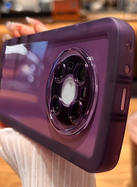 小米13手机壳14pro葡萄紫适用12小米civi1S手机壳mix4红米k30简约note11/10椭圆9pro高级感k50全包k40s镜头