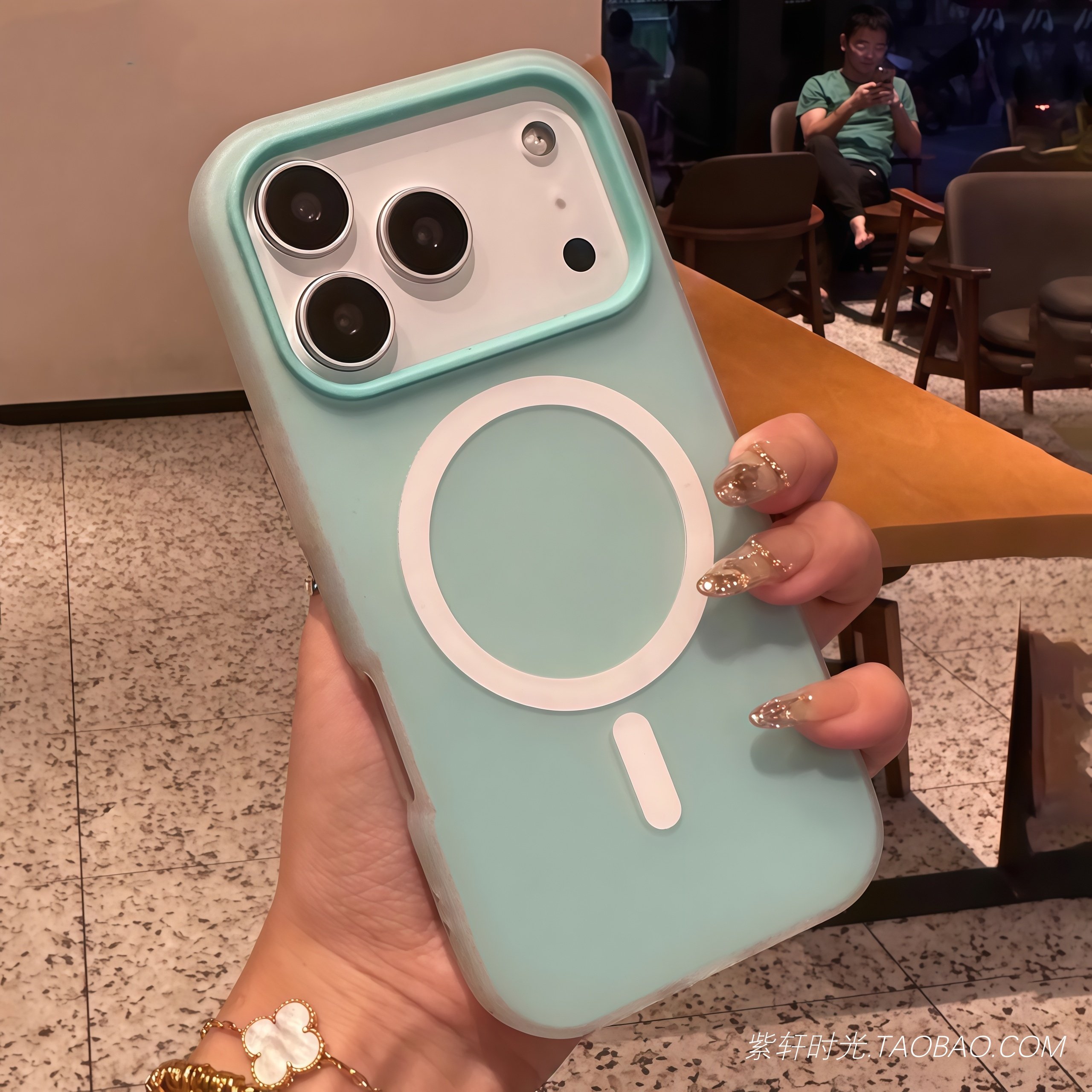 ins浅绿色果冻磁吸二合一适用华为Pura80/70pro手机壳P60小众雾面mate70硅胶软壳mate50/60pro全包防摔网红女