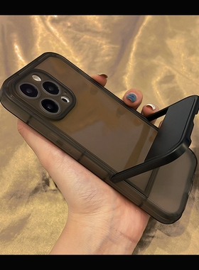 自带隐形折叠支架适用pura70华为P60/mate40pro手机壳p50黑白色p30简约nova11/10/9防摔7高级冷淡风12透明