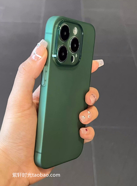 小众ins墨绿色软壳适用小米15/14手机壳13pro肤感12s磨砂MIX4苍岭绿note11红米K70高级K60透明K50全包镜头K40