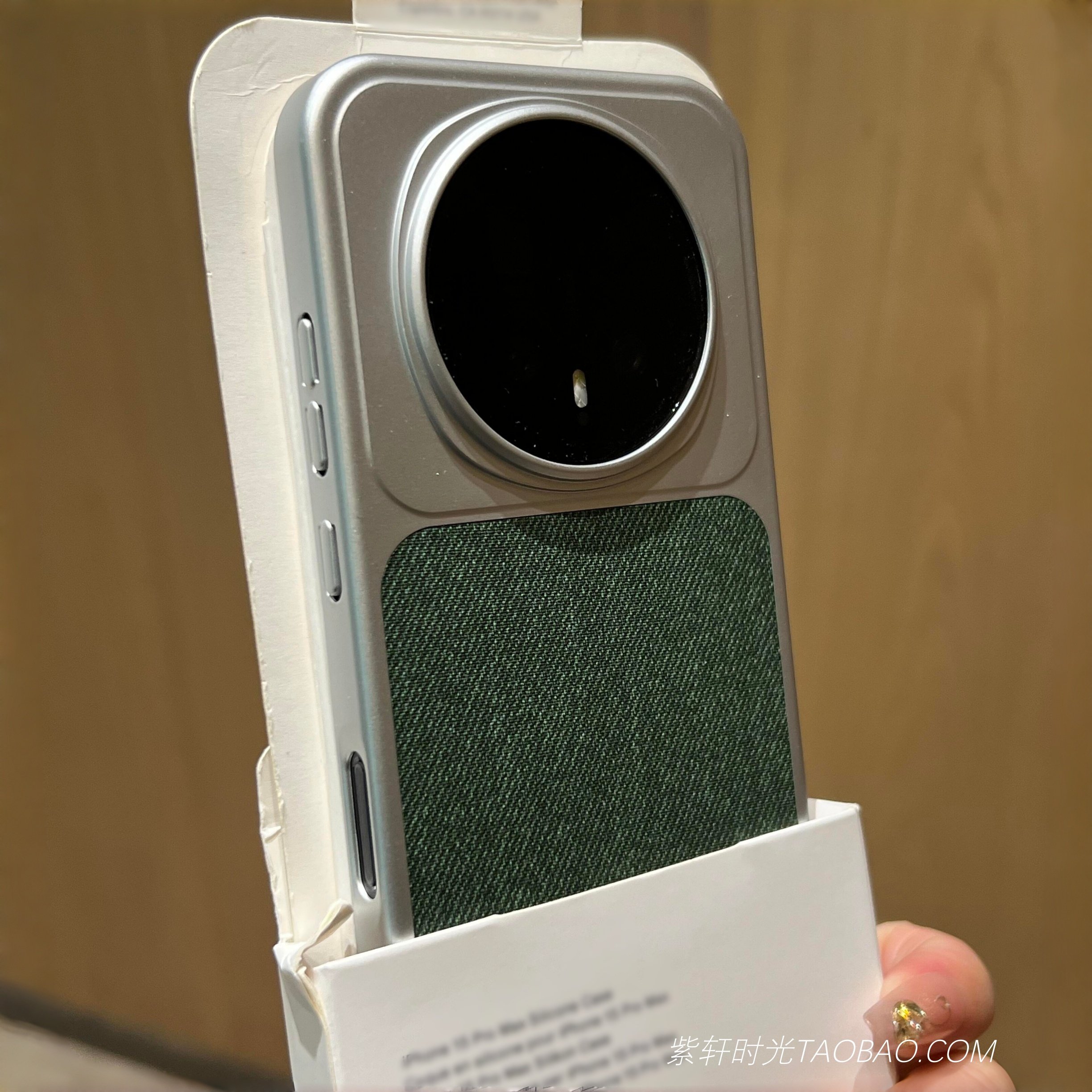 复古文艺风亚毛麻料绿色适用华为Mate80pro荣耀Magic8pro手机壳隐形磁吸mate80promax个性拼接magic8全包硬壳