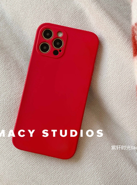 小众大红色适用Galaxy三星S23手机壳S24/S22+直角边S21全包硅胶s10plus防摔S20复古note9简约S8纯色S9高级感