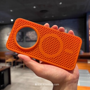 珊瑚橙色透气蜂窝适用小米15pro手机壳15/14磁吸充电13游戏散热红米K80pro肤感磨砂K70至尊版Ultra保护套K60