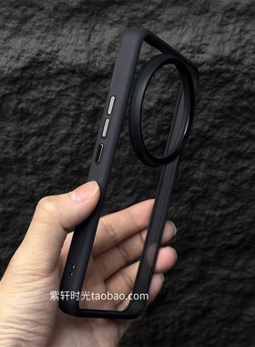 金属镜圈大孔磨砂黑色适用OPPOFindx8Ultra手机壳X8磁吸充电x9pro高清透明X200亚克力x300全包防摔男女硬壳