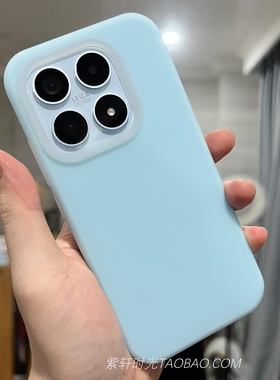 婴儿奶蓝色不会发黄适用小米17手机壳17Promax液态硅胶15/14pro果冻透明civi3红米Note15耐脏K80/K70/K60防摔