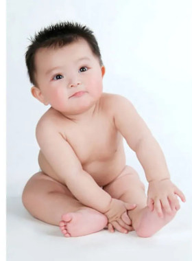 大胖小子画漂亮的娃娃图片男宝宝婴幼儿海报孕妇胎教结婚婴儿挂画
