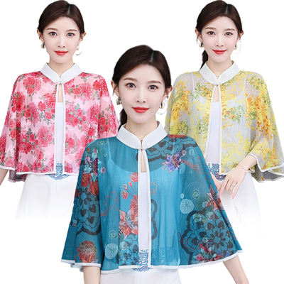 外搭防晒衣小披肩雪纺衫小披肩