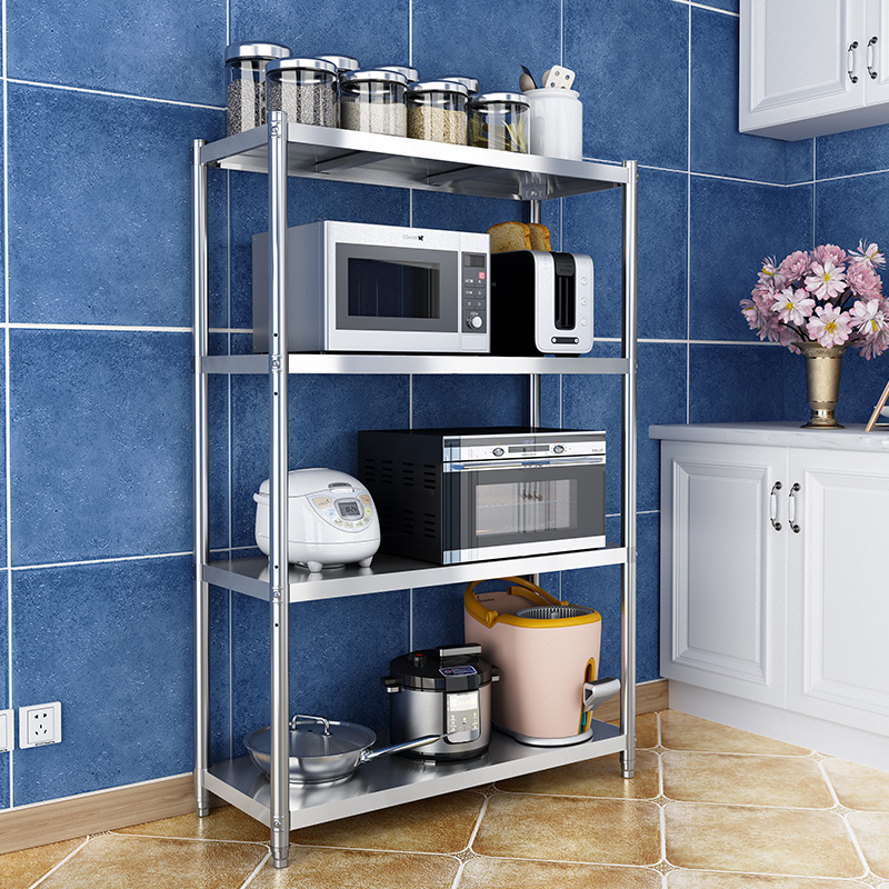 微波炉烤箱落地式储物不锈钢厨房