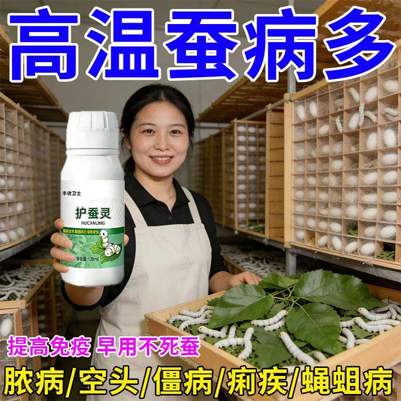 一吃蚕病清】养蚕专用药护蚕灵桑蚕柞蚕药防拉稀脓僵病蝇蛆病通用