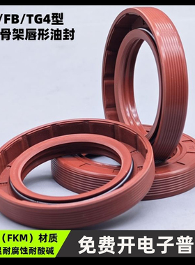 氟胶TC/FB/TG4型内径115-210mm内包骨架油封耐高温唇形密封圈包邮
