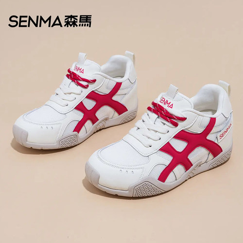 森马内增高德训鞋女阿甘鞋