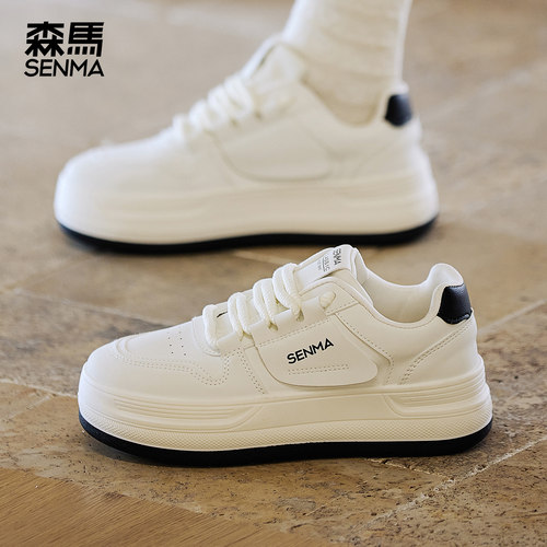 森马厚底板鞋女生休闲鞋