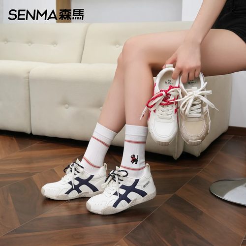 森马内增高德训鞋女阿甘鞋