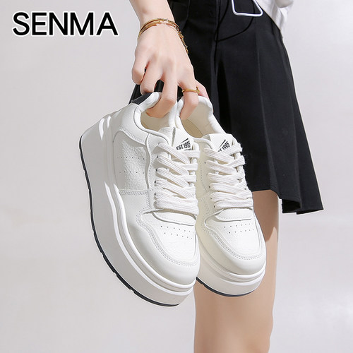 森马厚底休闲女生小白鞋