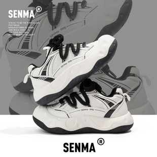 森马女鞋2026超火的鞋子新款春季大头鞋小个子百搭厚底黑色增高鞋