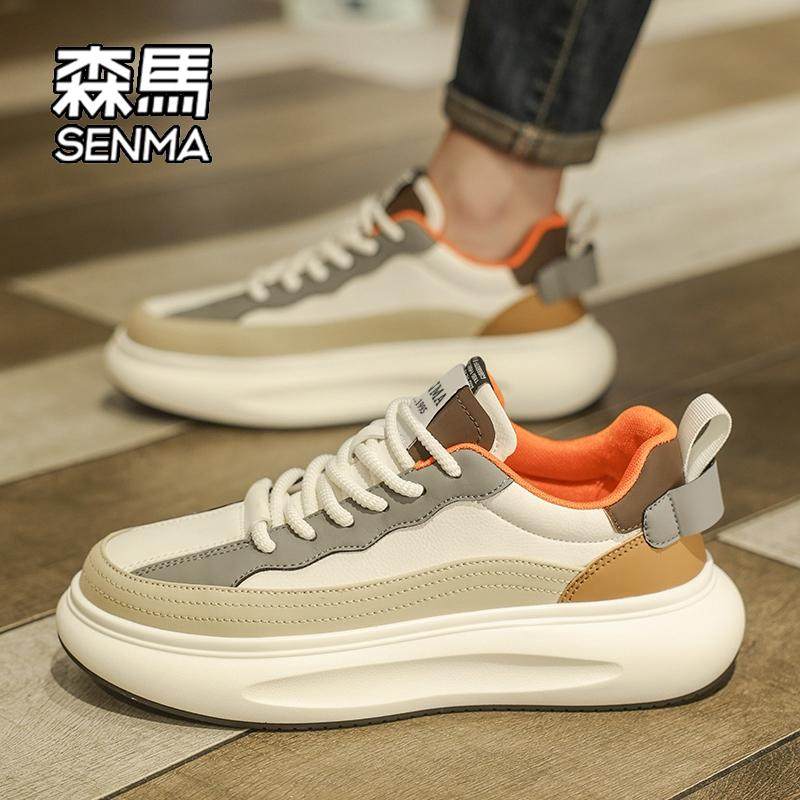 森马男鞋冬季2026新款潮牌青少年增高运动跑步鞋男款厚底老爹鞋W