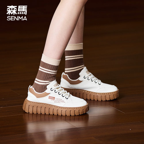 森马厚底休闲板鞋女生