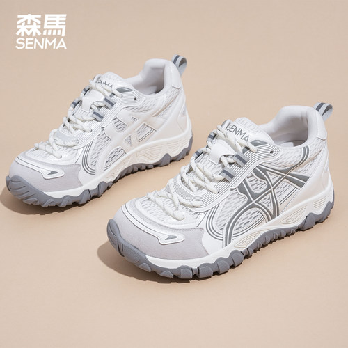 森马秋季透气厚底百搭运动女鞋