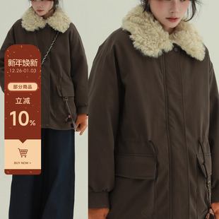 毛领口袋串珠90白鸭绒羽绒服夹克保暖外套 冬天 稀有RARE 恩和