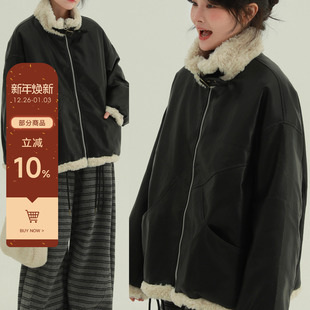 稀有RARE 加厚保暖外套 皮衣90白鸭绒羽绒服复古风小个子拉链短款