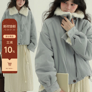 保暖外套 全毛绒夹克文艺复古休闲简约短款 稀有RARE 毛绒造梦机