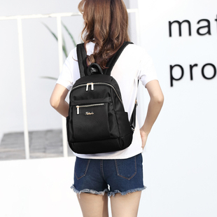 双肩包2026新款 百搭大容量女士背包尼龙牛津布防水防盗旅行包 时尚