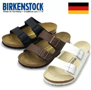 德国博肯鞋 正品 BIRKENSTOCK 现货 Arizona粗双排扣男女软木凉拖鞋