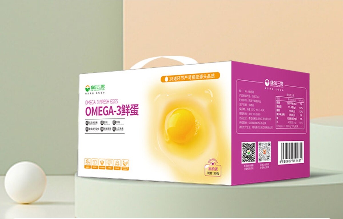 康尔三零欧米伽-3鸡蛋30枚包邮