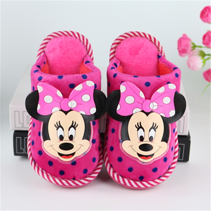 Pantoufles enfants en suède pour hiver - semelle caoutchouc - Ref 986007 Image 3