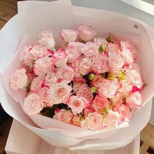 折射多头玫瑰泡泡云南昆明基地直发同城速递鲜花花束玫瑰春节