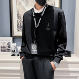 秋冬男生新款韩版刺绣上衣青少年卫衣假俩件D326-11226P78控108，男装卫衣，星座1101