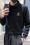 2024秋冬男新款韩版刺绣上衣打底衫青少年卫衣D326-18101P68控98，男装卫衣，星座1101