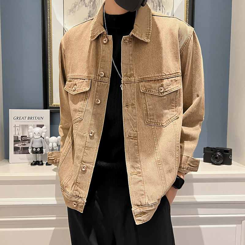 秋冬水洗牛仔外套夹克抖音直播高品质男上衣D326-1BK009P135,男装夹克,星座1101