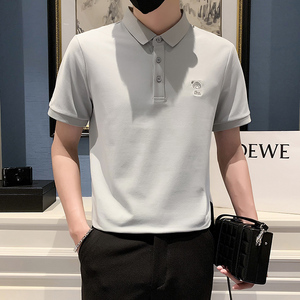2024夏装男新品抖音直播爆版短袖POLO常规版型男 D326-1 6901P55图片
