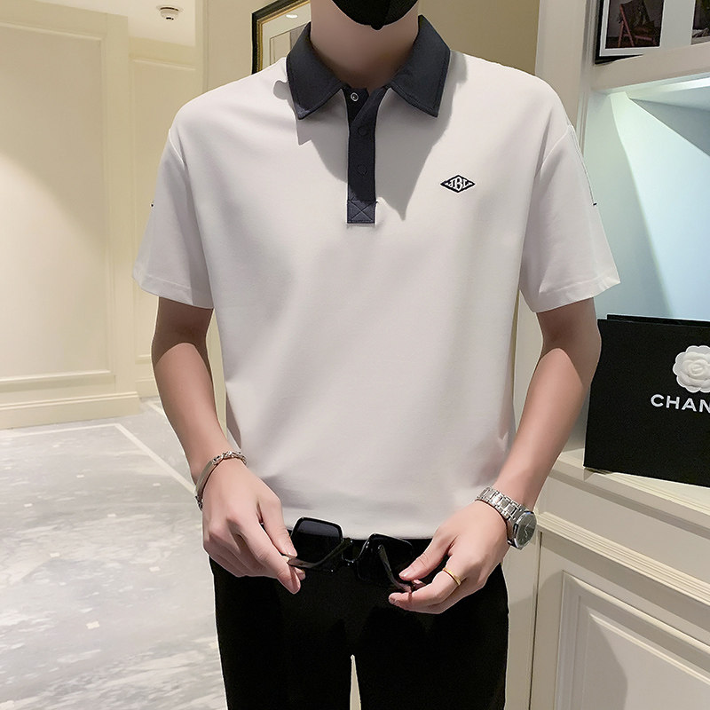 2024夏装男新品抖音直播爆版短袖POLO常规版型男D326-19516P55,男装Polo衫,星座1101