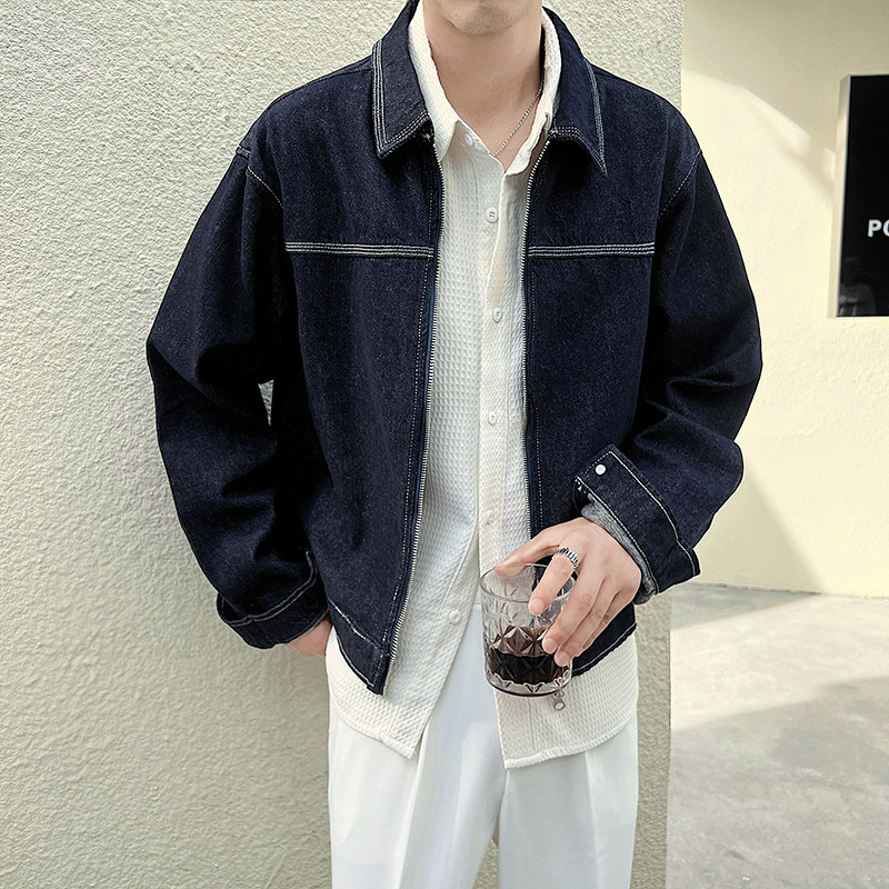 轻熟风高品质抖音复古水洗高克重牛仔男外套D326-1JK133P125,女装短外套,星座1101