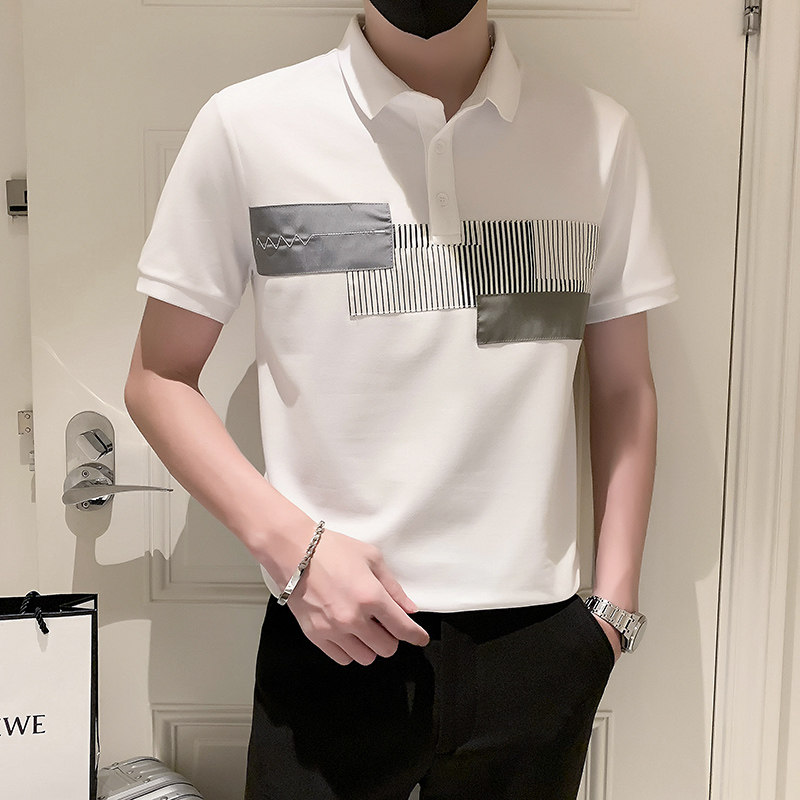 2024夏装男新品抖音直播爆版短袖POLO常规版型男D326-16920P55,男装Polo衫,星座1101